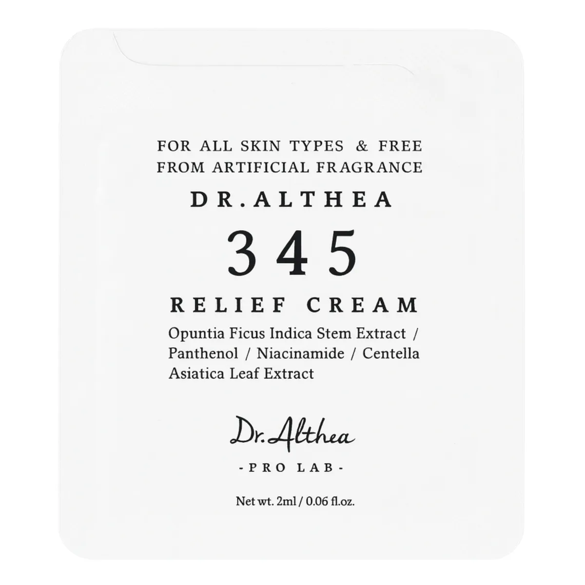 Відновлювальний крем для обличчя Dr.Althea 345 Relief Cream 2 мл