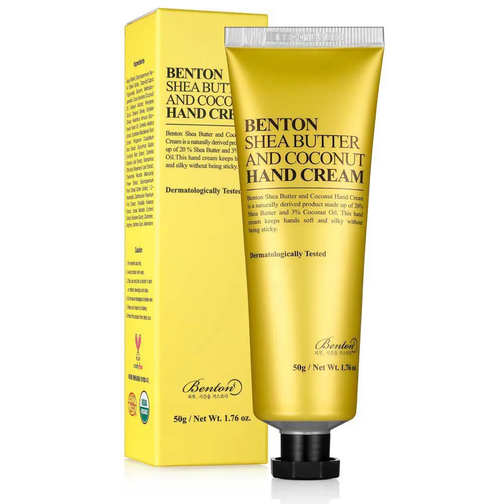 Крем для рук з маслом ши та кокосом Benton Shea Butter and Coconut Hand Cream 50 г