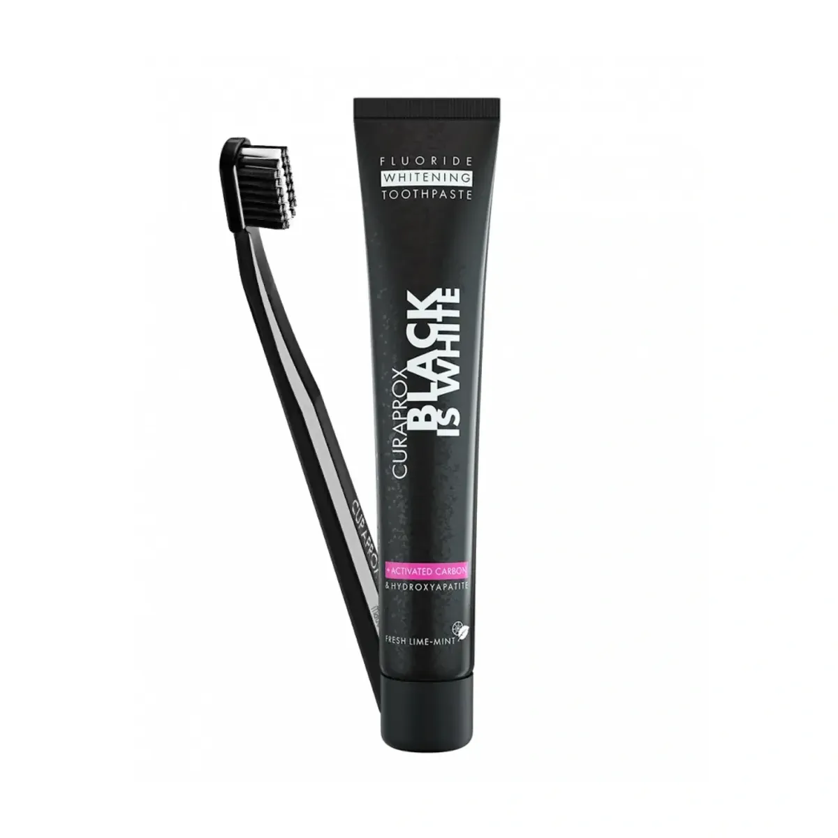 Набір зубна паста та щітка Curaprox Ultra Soft & Black Is White 2 в 1