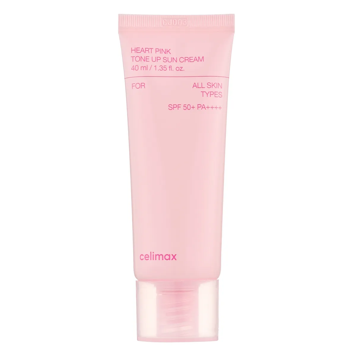 Тонувальний сонцезахисний крем Celimax HEART PINK TONE UP SUN CREAM SPF50+ PA++++ 40 мл