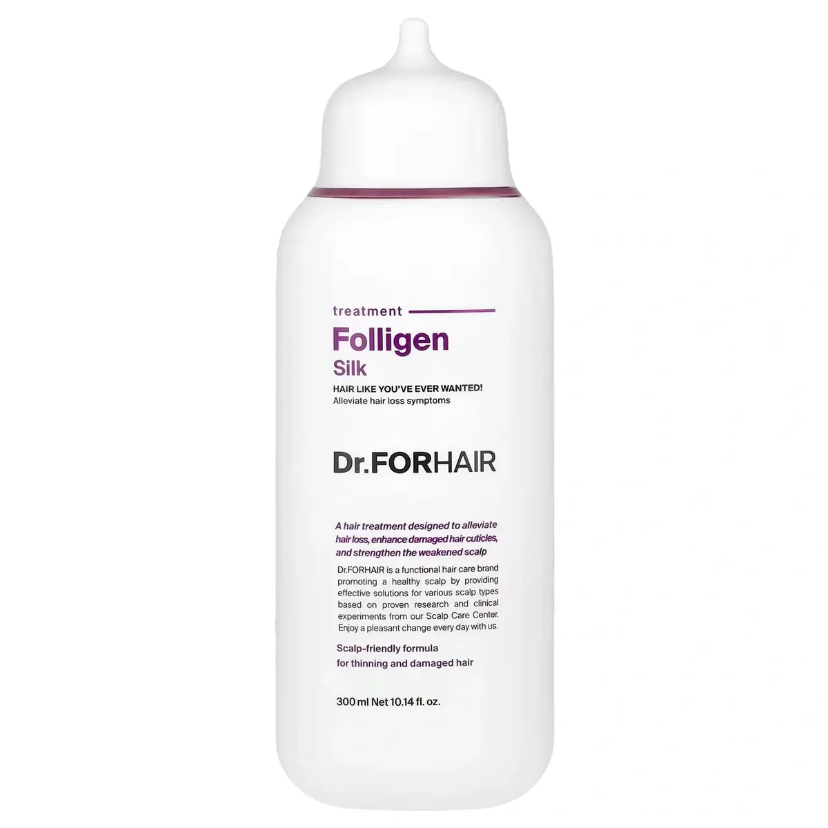 Відновлювальна маска-кондиціонер для пошкодженого волосся Dr.FORHAIR Folligen Silk Treatment 300 мл