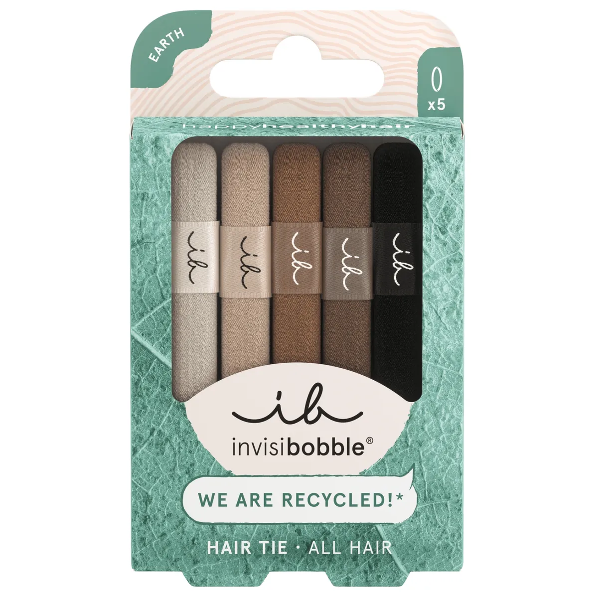 Набір резинок-браслетів для волосся Invisibobble Hair Tie Mocha 5 в 1