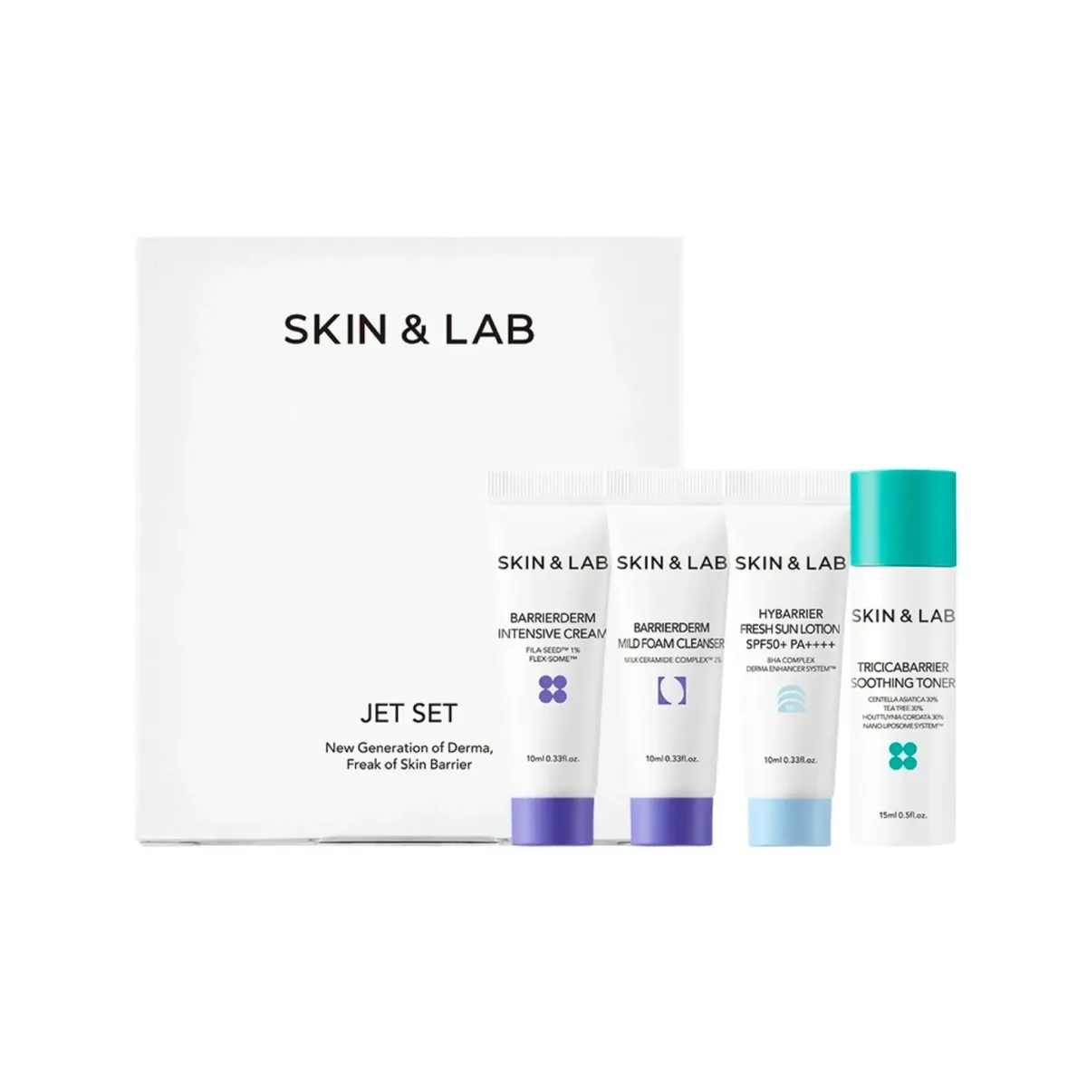 Набір мініатюр SKIN&LAB Jet Set 4 в 1