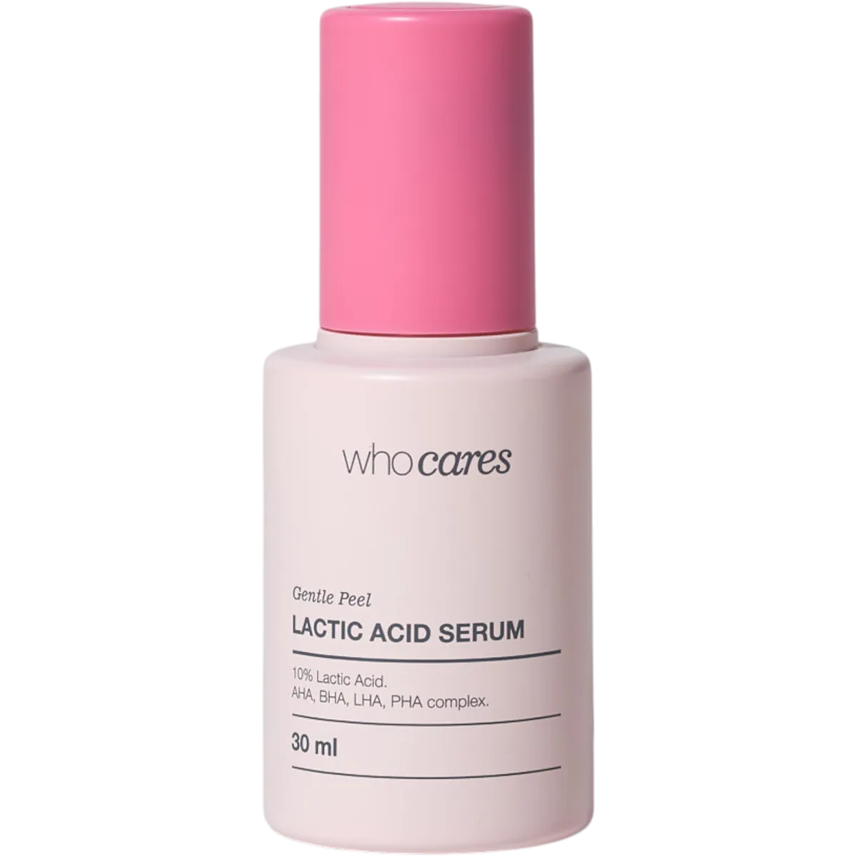 Незмивна сироватка-пілінг із молочною кислотою WhoCares Gentle Peel Lactic Acid Serum 30 мл