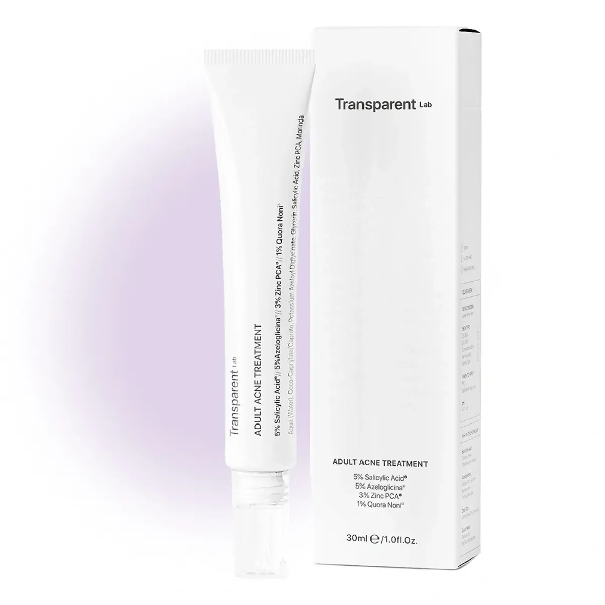 Нічний засіб від прищів Transparent Lab Adult Acne Treatment 30 мл