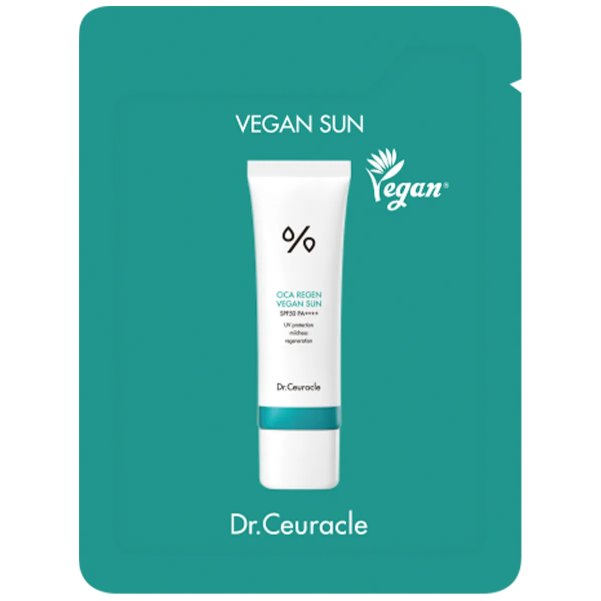 Сонцезахисний веганський крем з центелою  Dr.Ceuracle Cica Regen Vegan Sun SPF50+ PA++++ 50 мл