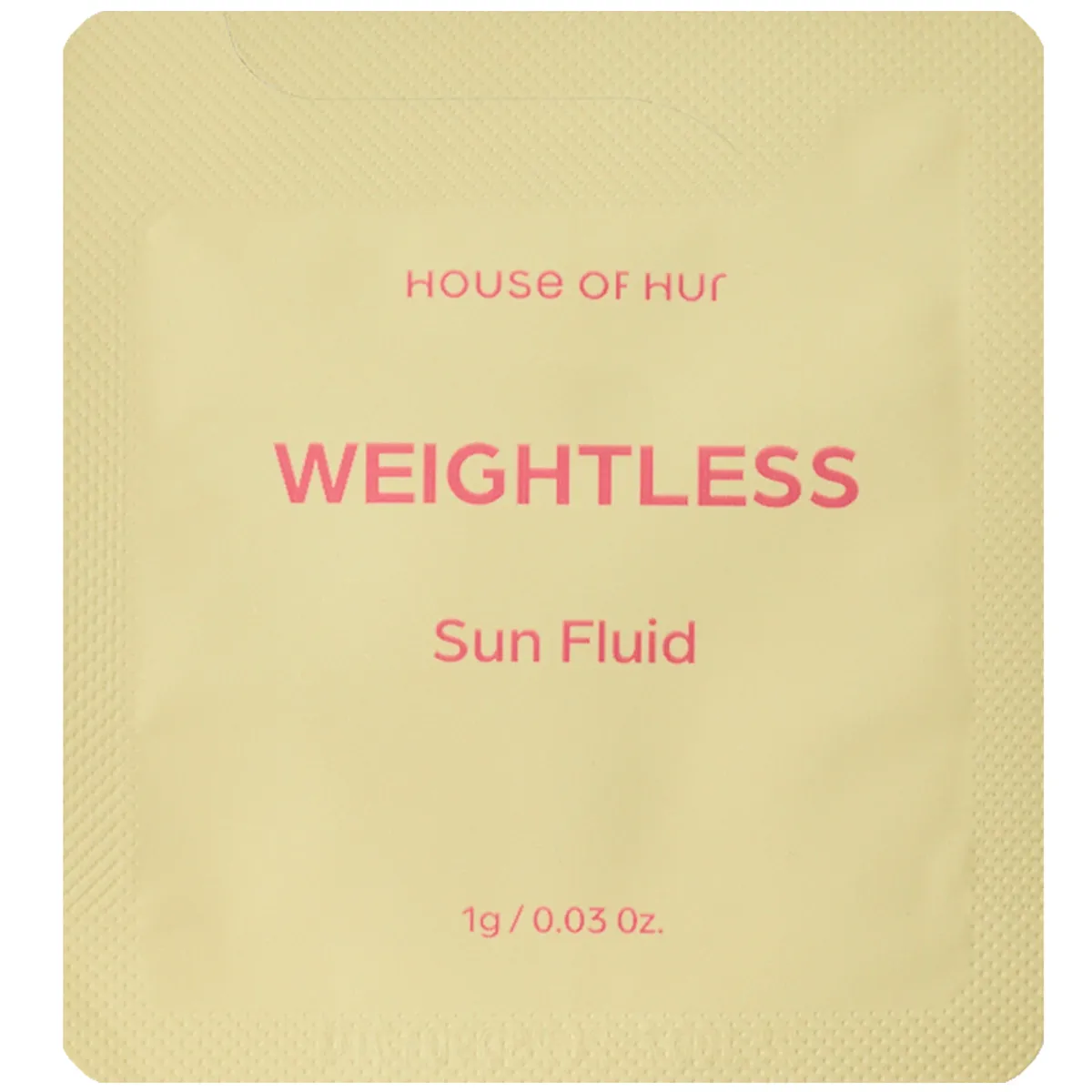 Легкий сонцезахисний флюїд для обличчя SPF50+ PA++++ House of Hur Weightless Sun Fluid 1 мл