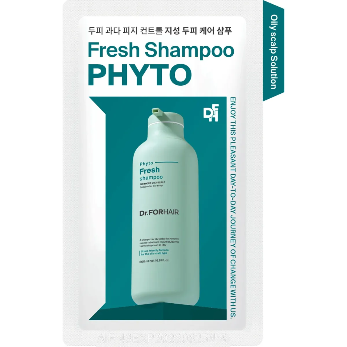 Міцелярний шампунь для жирної шкіри голови Dr.FORHAIR pHyto Fresh Shampoo 10 мл Саше (Тестер)