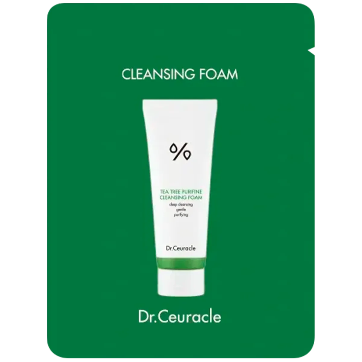 Гель-пінка для вмивання з екстрактом чайного дерева Dr.Ceuracle Tea Tree Purifine 30 Cleansing Foam 150 мл