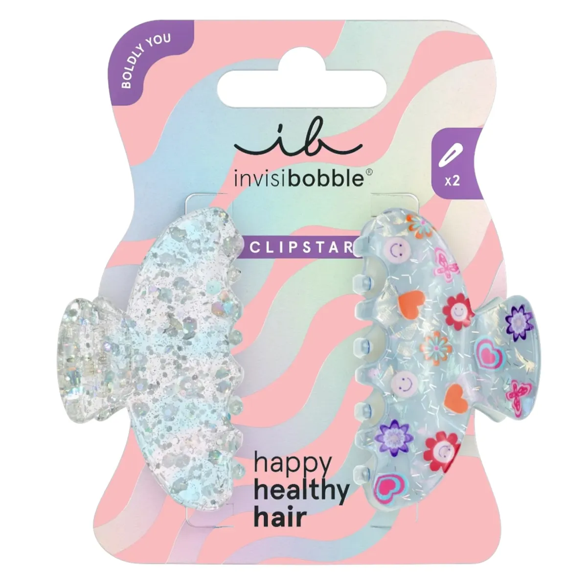 Набір заколок для волосся Invisibobble Clipstar Cosmic Glow 2 в 1