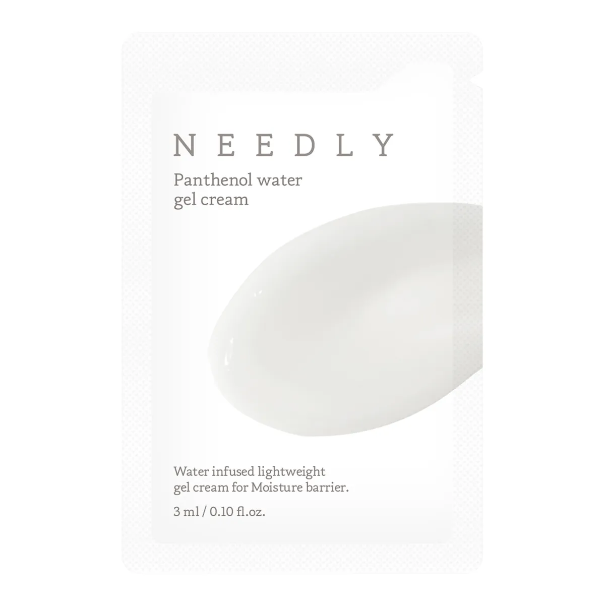 Заспокійливий крем-гель з пантенолом Needly Panthenol Water Gel Cream 3 мл, Саше (Тестер)