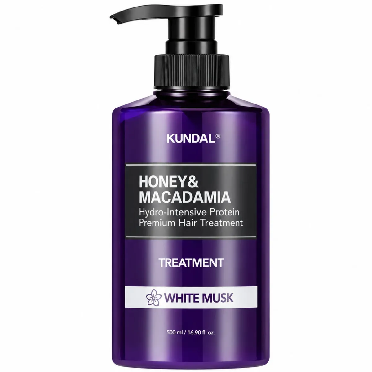 Інтенсивно відновлювальний кондиціонер-маска для волосся KUNDAL Honey & Macadamia Treatment White Musk 500 мл