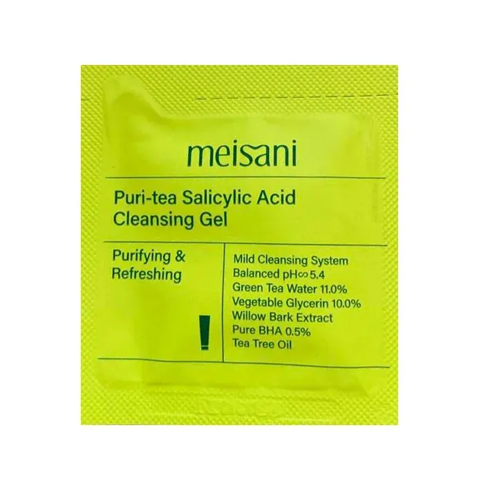 Гель для вмивання з саліциловою кислотою Meisani Puri-Tea Salicylic Acid Cleansing Gel Тестер, 2 мл