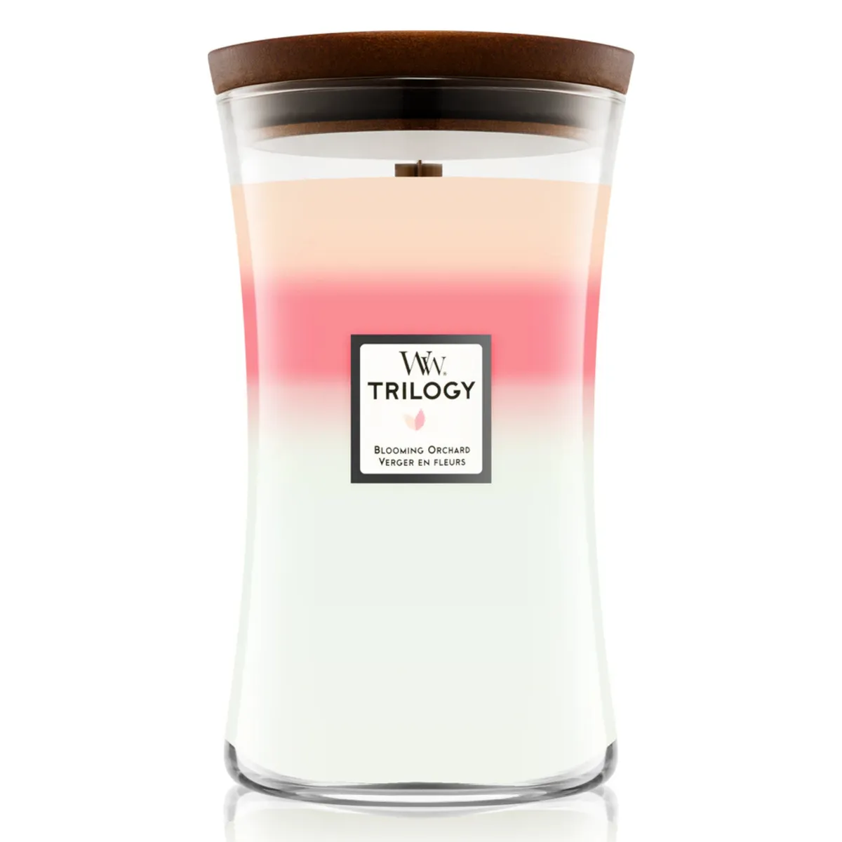 Ароматична свічка "Трилогія Квітучий Фруктовий Сад" Woodwick Trilogy Blooming Orchard 609 г