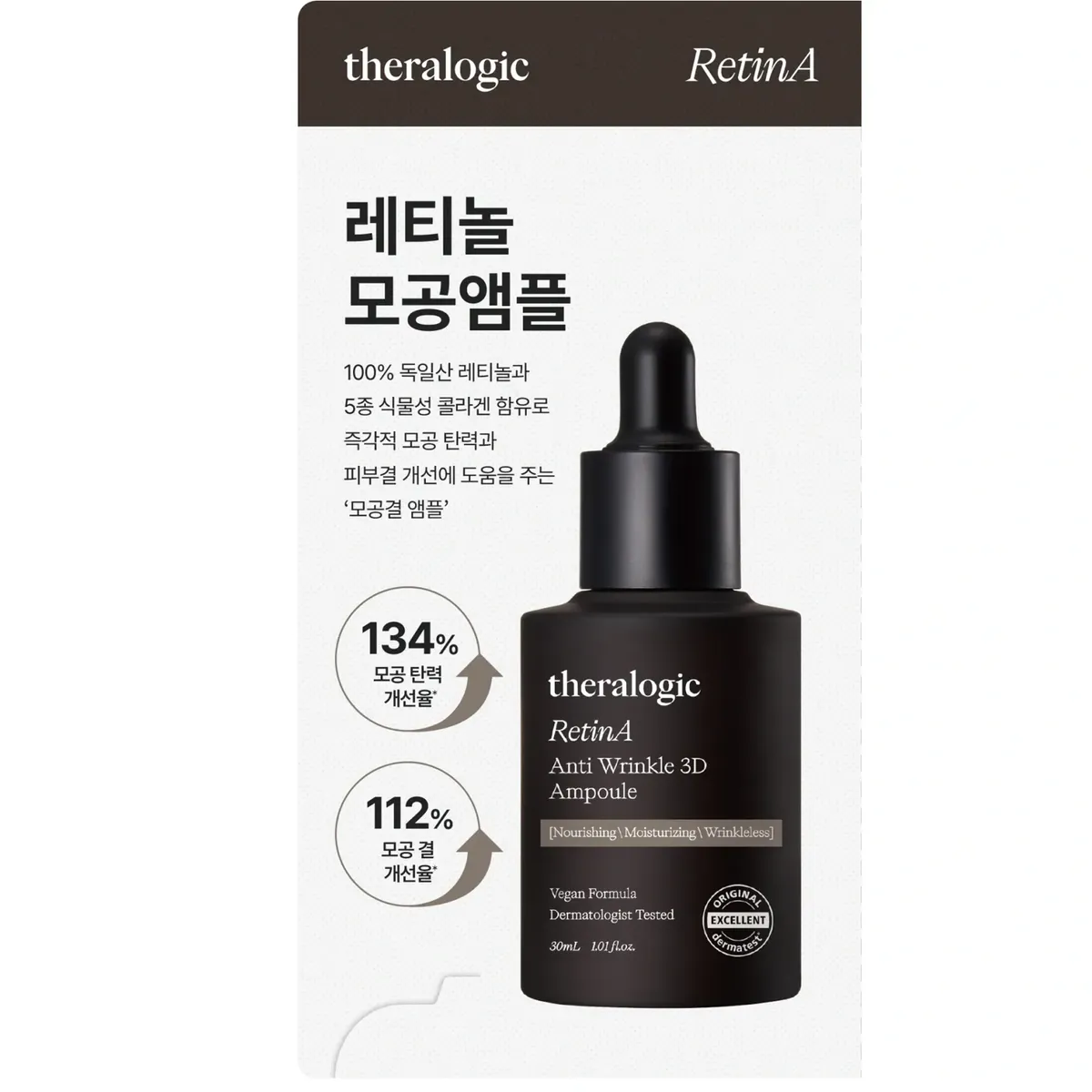 Набір тестерів з ретинолом Theralogic RetinA Anti Wrinkle 3D Cream + Ampoule 1 г Ampoule