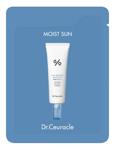 Зволожувальний сонцезахисний крем з гіалуроновою кислотою Dr.Ceuracle Hyal Reyouth Moist Sun SPF50+ PA++++ 2 мл Саше (Тестер)