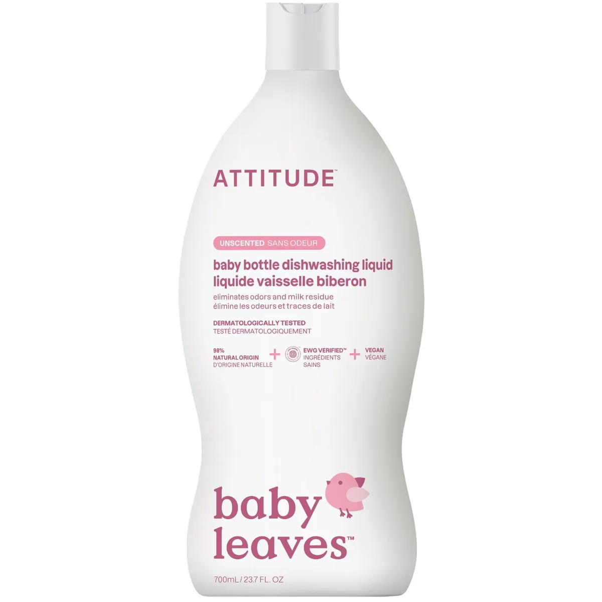Засіб для миття дитячого посуду без запаху Attitude Baby Dish Soap 700мл