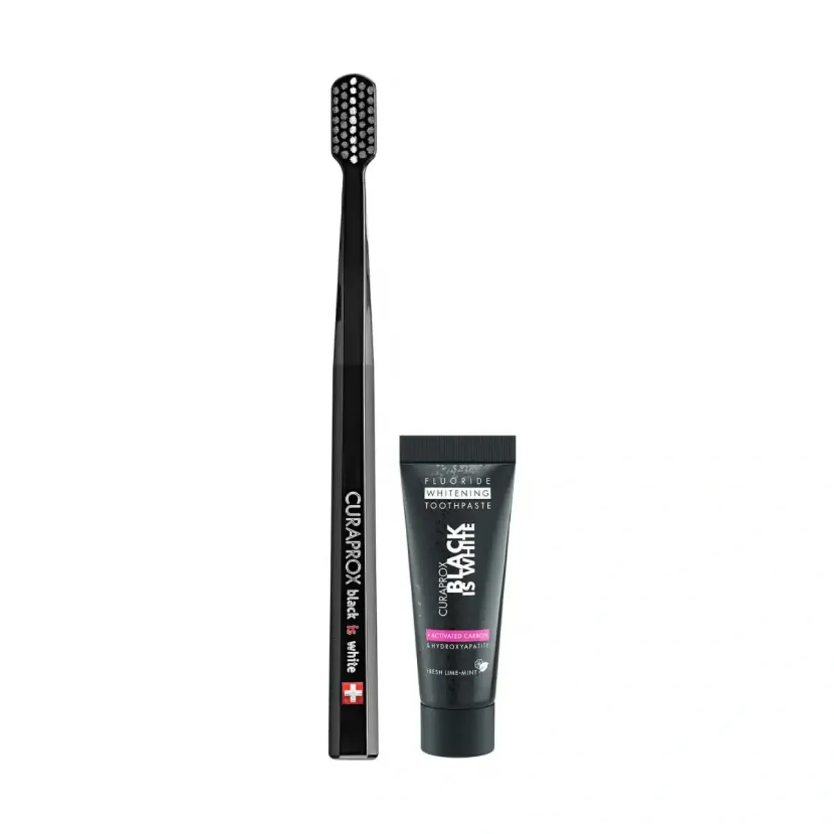 Набір зубна паста та щітка Curaprox Ultra Soft & Black Is White 2 в 1