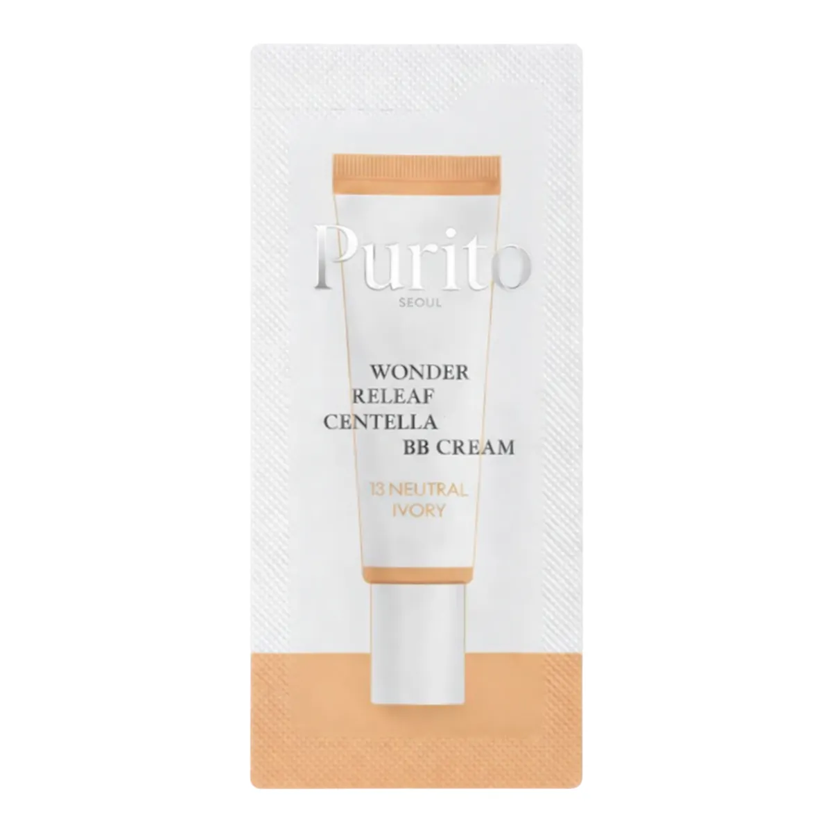 BB-крем з центелою Purito Seoul Wonder Releaf Centella BB Cream 13 Neutral Ivory 1 г, Саше (Тестер)