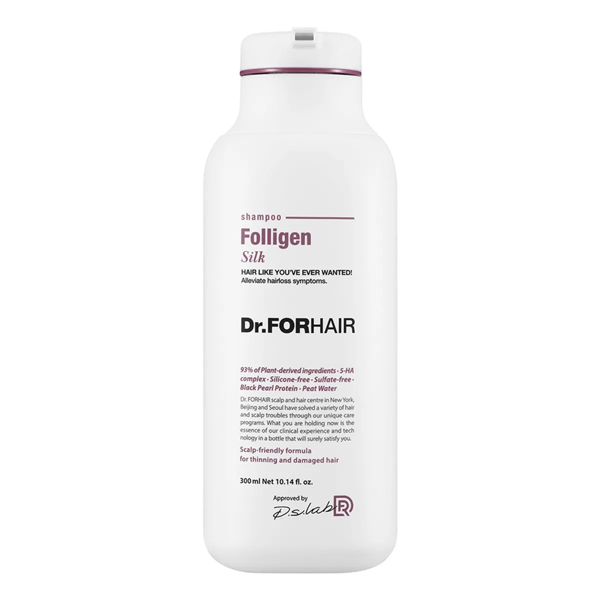 Шампунь для сухого та пошкодженого волосся Dr.FORHAIR Folligen Silk Shampoo 300 мл
