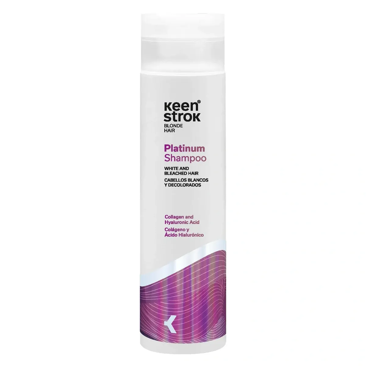 Шампунь антижовтий для блонду та освітленого волосся Keen Strok Platinum Shampoo for White & Bleached Hair 250 мл