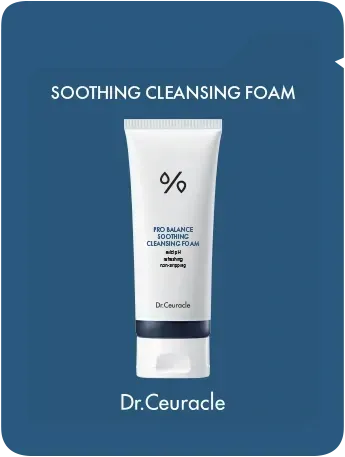 Гель для вмивання з пробіотиками Dr.Ceuracle Pro Balance Soothing Cleansing Foam 2 мл, Саше (тестер)