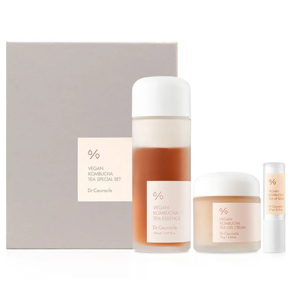 Набір "Dr.Ceuracle Vegan Kombucha Tea Special Set" 3 в 1