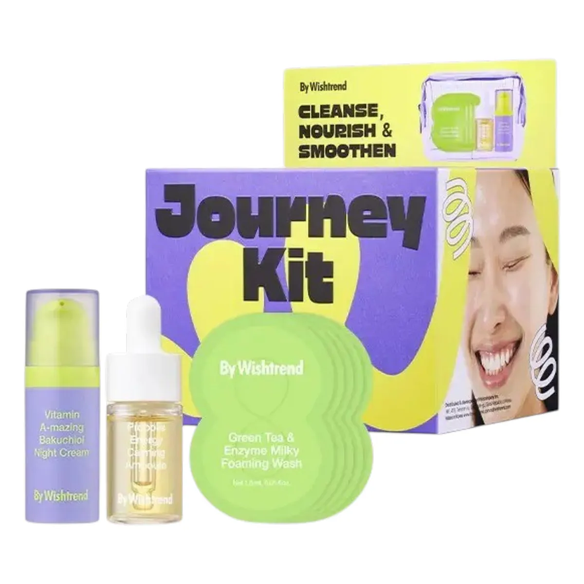 Набір мініатюр By Wishtrend Smooth Skin Journey Kit 3 в 1