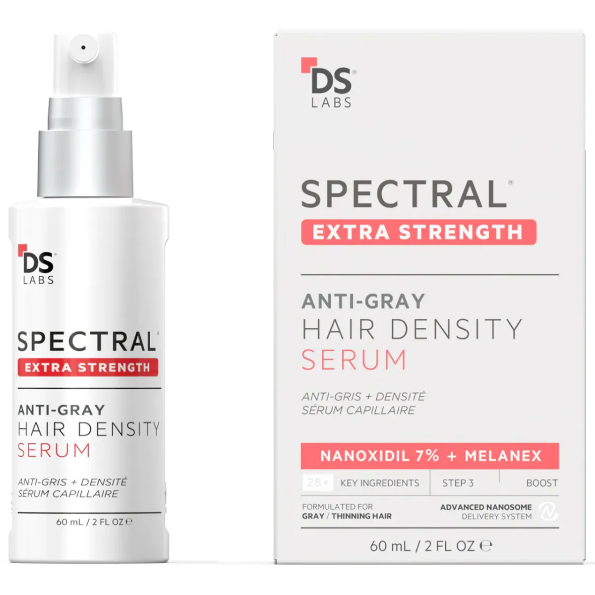 Сироватка для густоти волосся та проти сивини DS Laboratories Spectral DNC-S / Spectral Extra Strength 60 мл