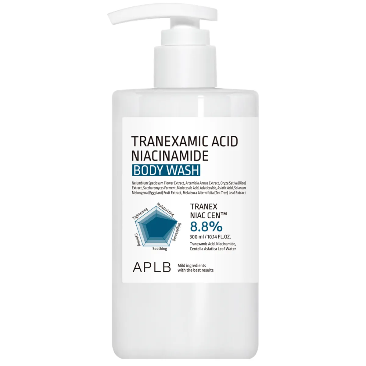 Гель для душу з транексамовою кислотою та ніацинамідом APLB Tranexamic Acid Niacinamide Body Wash 300 мл