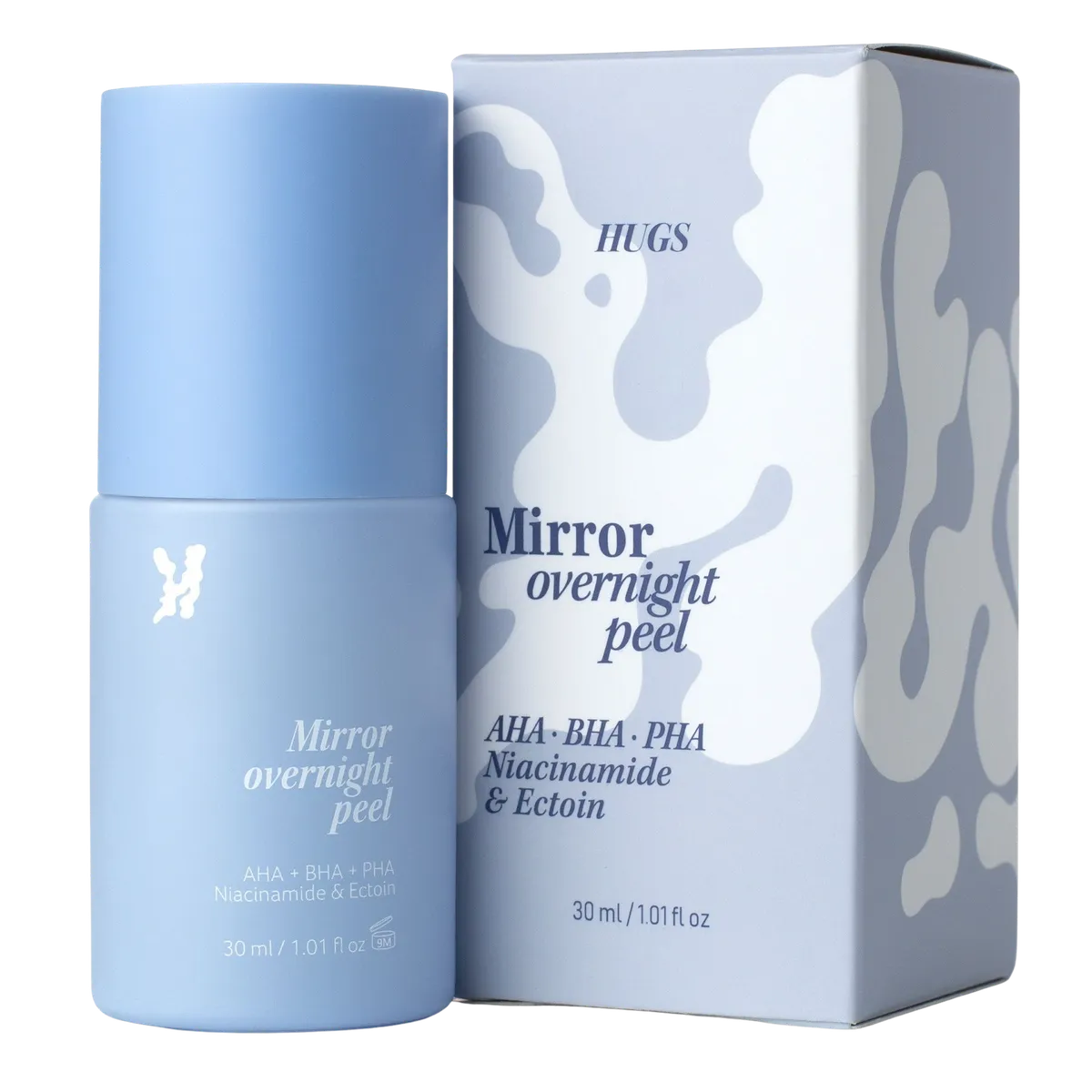 Нічна мультикислотна пілінг-сироватка Hugs Mirror overnight peel 30 мл