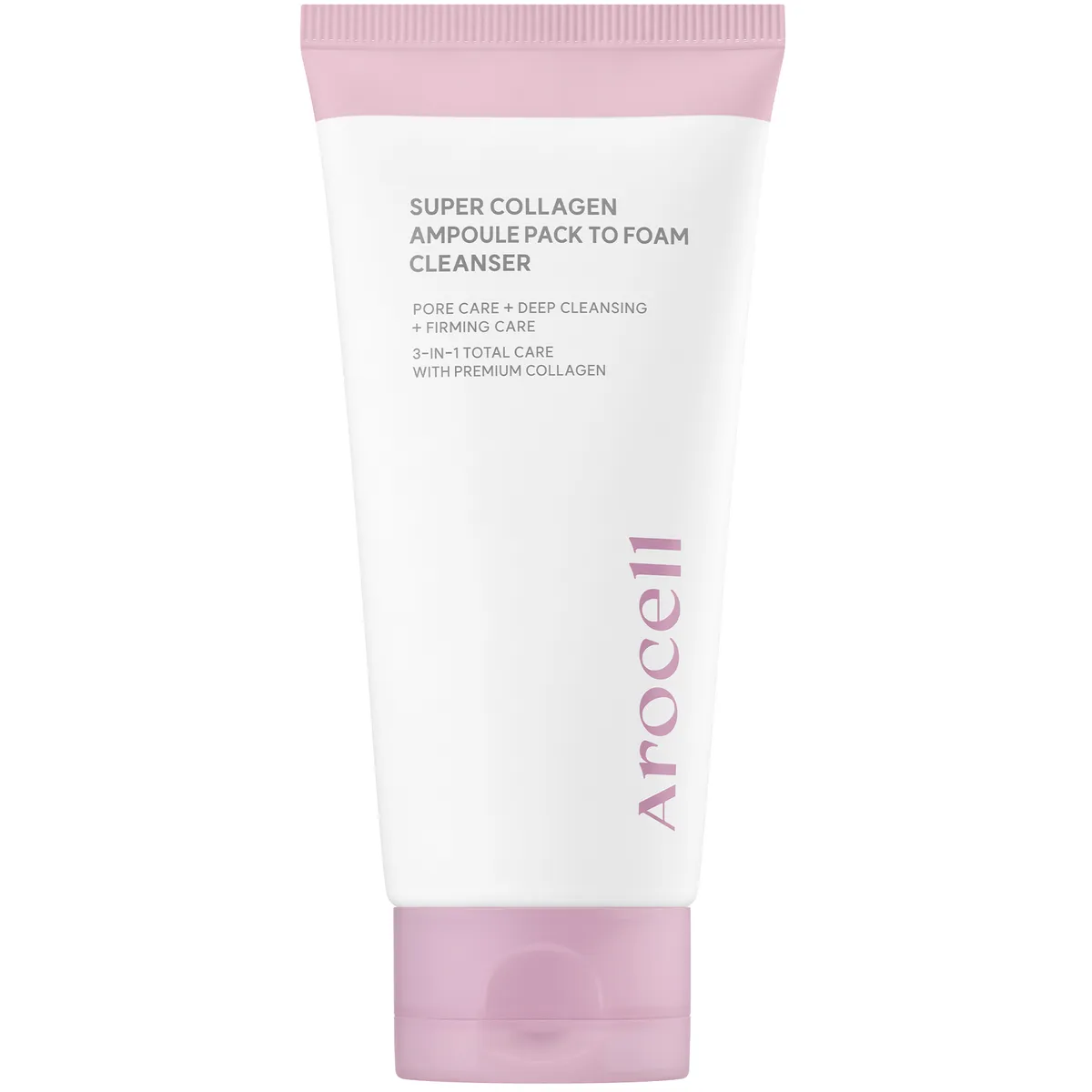 Очищувальна маска-пінка для обличчя з колагеном Arocell Super Collagen Ampoule Pack To Foam 120 мл