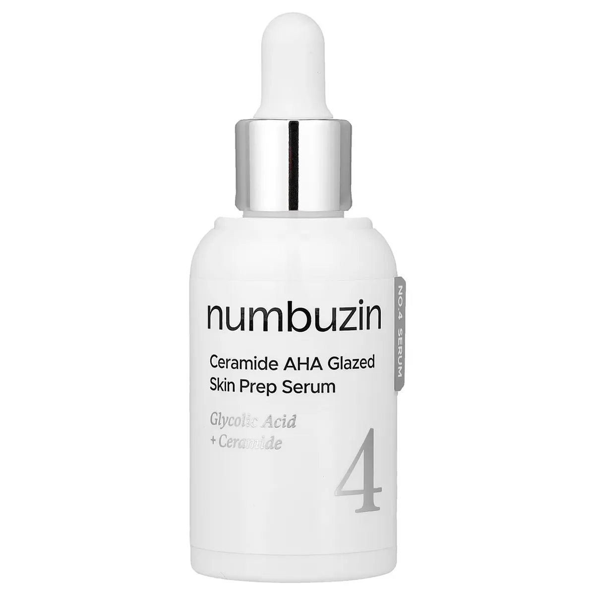 Сироватка з церамідами та AHA-кислотами для гладкості та сяйва шкіри Numbuzin No.4 Ceramide AHA Glazed Skin Prep Serum 30 мл