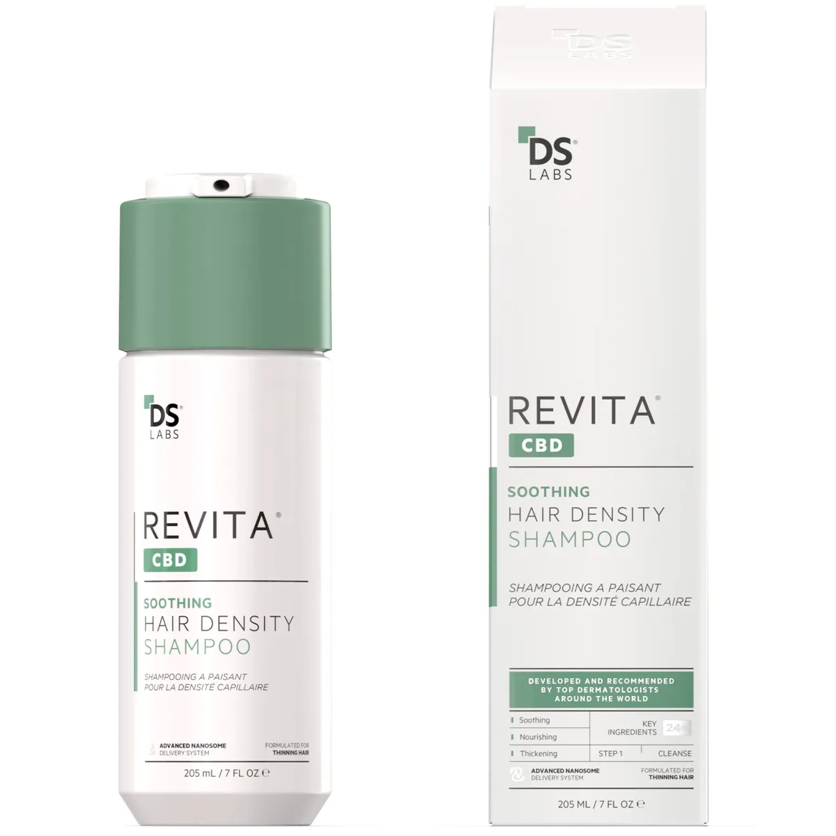 Шампунь проти випадіння волосся з канабідіолом DS Laboratories Revita CBD Shampoo 205 мл