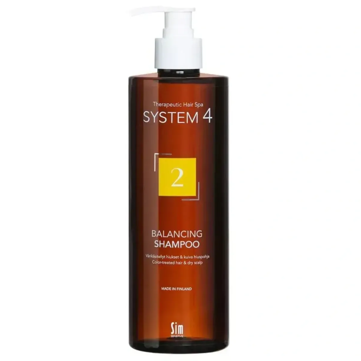 Шампунь №2 для сухого, фарбованого і пошкодженого волосся Sim Sensitive System 4 2 Balancing Shampoo 500 мл