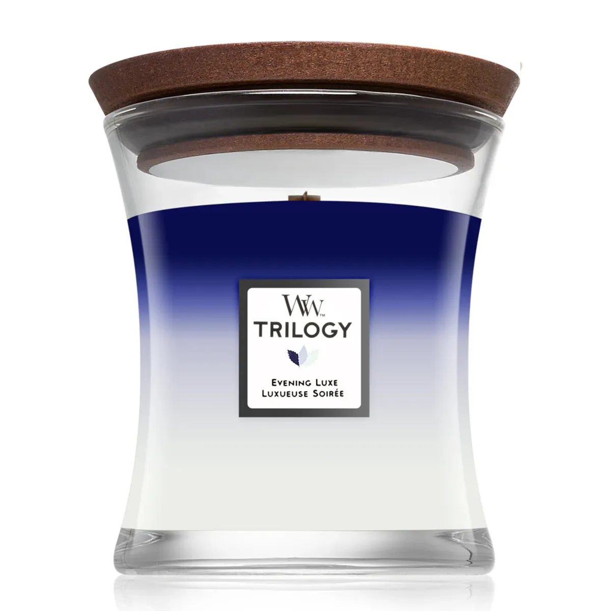 Ароматична свічка з тришаровим ароматом Woodwick Evening Luxe Trilogy 275 г