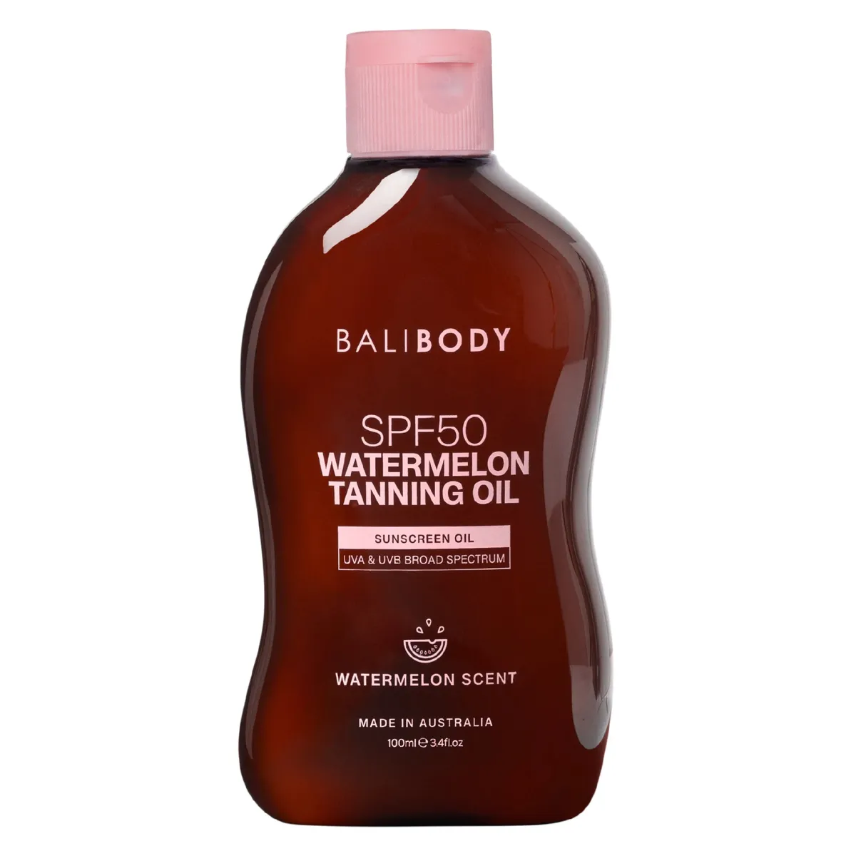 Олія для засмаги з насінням кавуна SPF50 Bali Body Watermelon Tanning Oil SPF50 100 мл