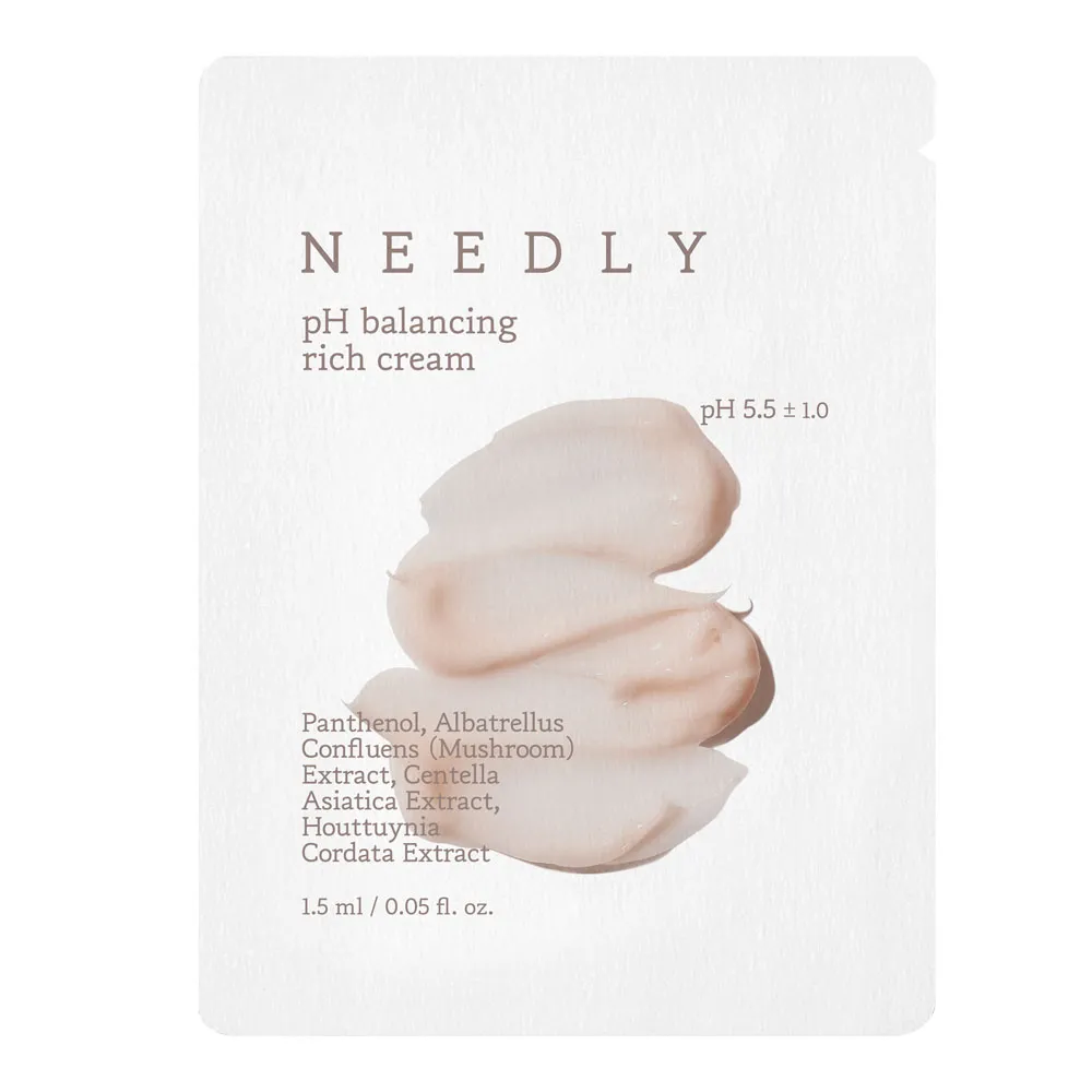 Інтенсивний зволожувальний крем з екстрактом гриба альбатрелус Needly pH Balancing Rich Cream 1.5 мл Саше (Тестер)