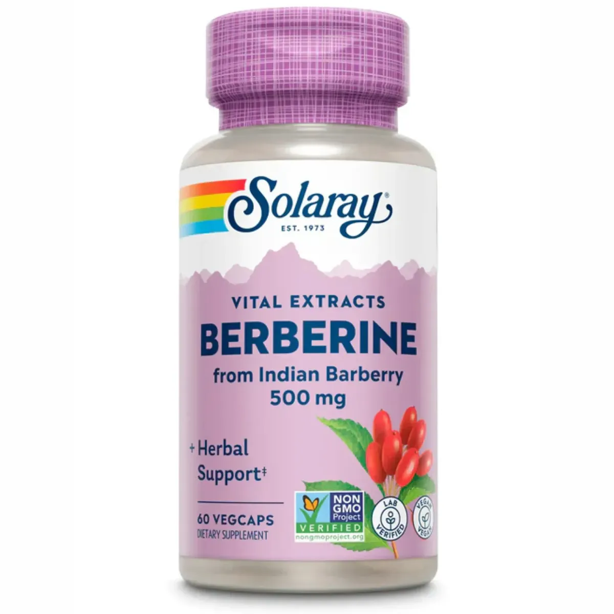 Берберин з індійського барбарису Solaray Berberine from Indian Barberry 500mg 60 шт