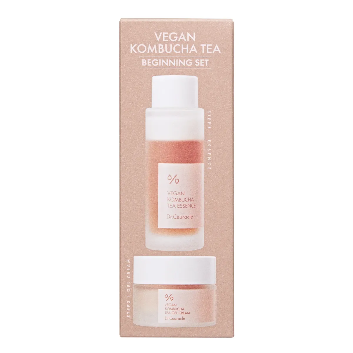 Веганський набір для догляду за шкірою з комбучею Dr.Ceuracle Vegan Kombucha Beginning Set 2 в 1