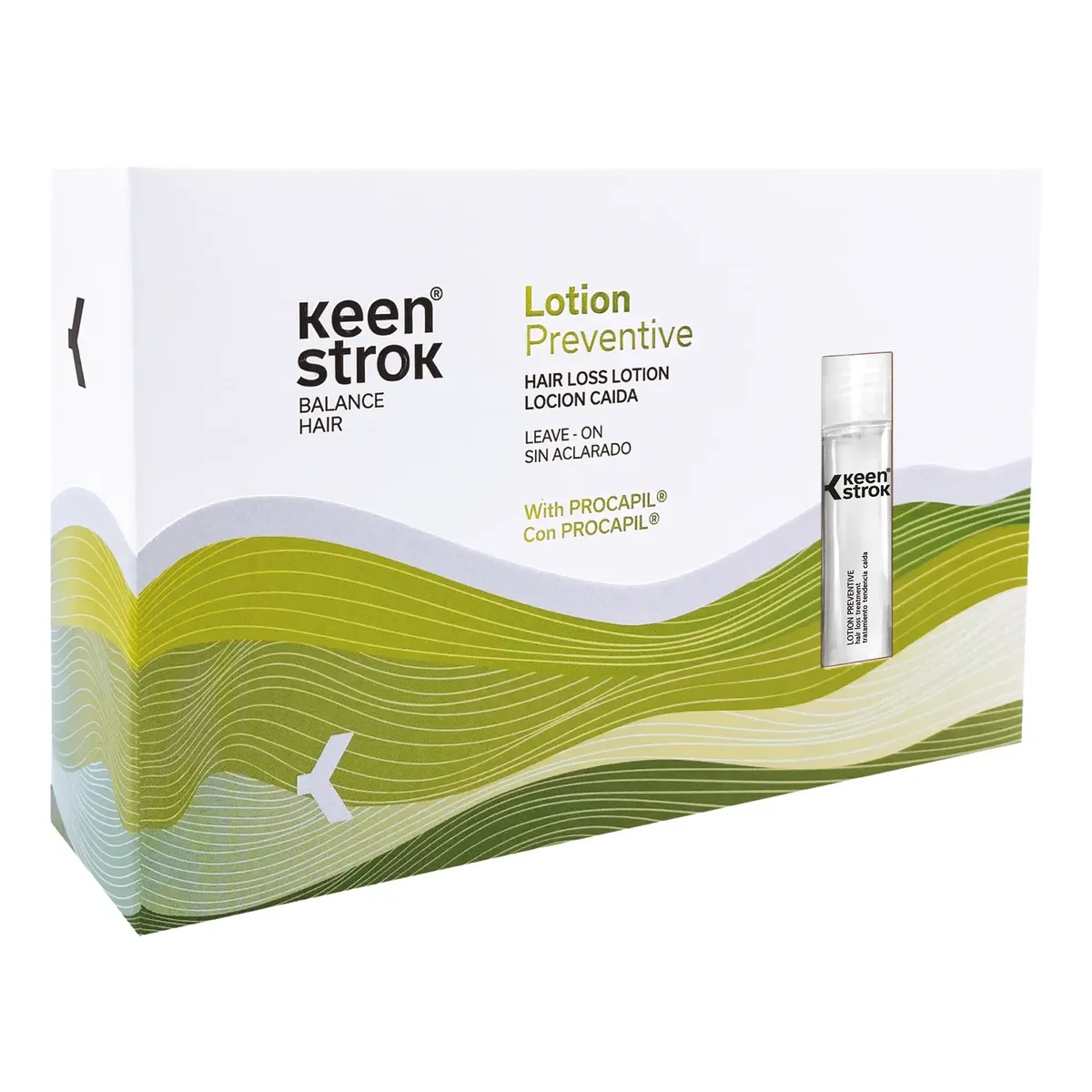 Лосьйон проти випадіння волосся Keen Strok Lotion Preventive Hair Loss 12 шт*12 мл