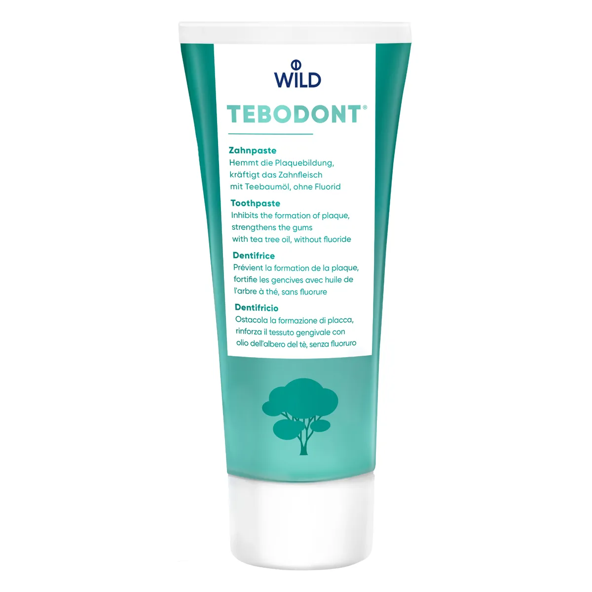 Зубна паста без фториду Dr.Wild Tebodont 75 мл