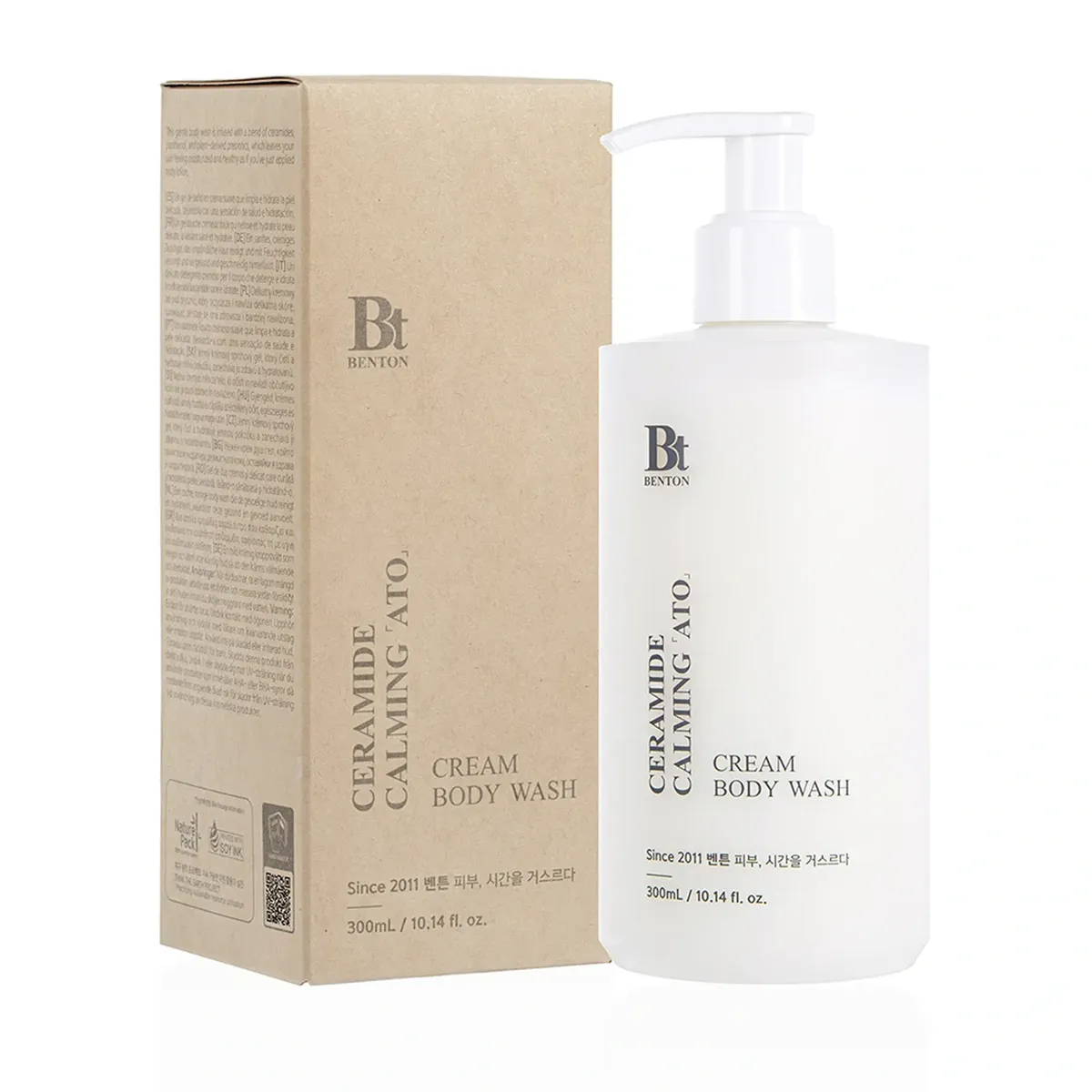 Очищувальний кремовий гель для душу з керамідами Benton Ceramide Calming Ato Cream Body Wash 300 мл