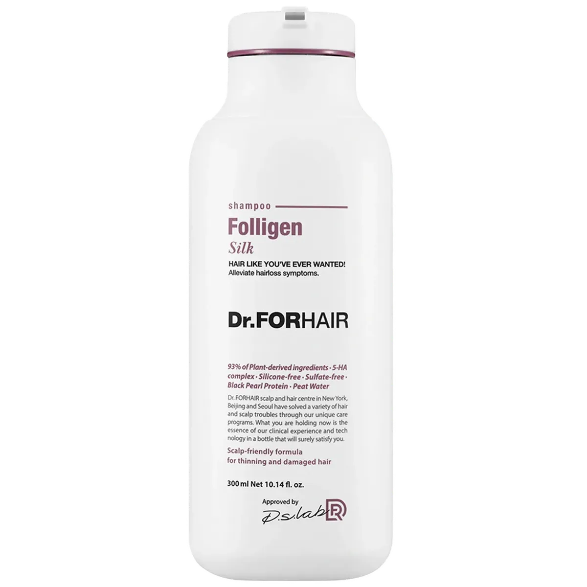 Шампунь для сухого та пошкодженого волосся Dr.FORHAIR Folligen Silk Shampoo 500 мл