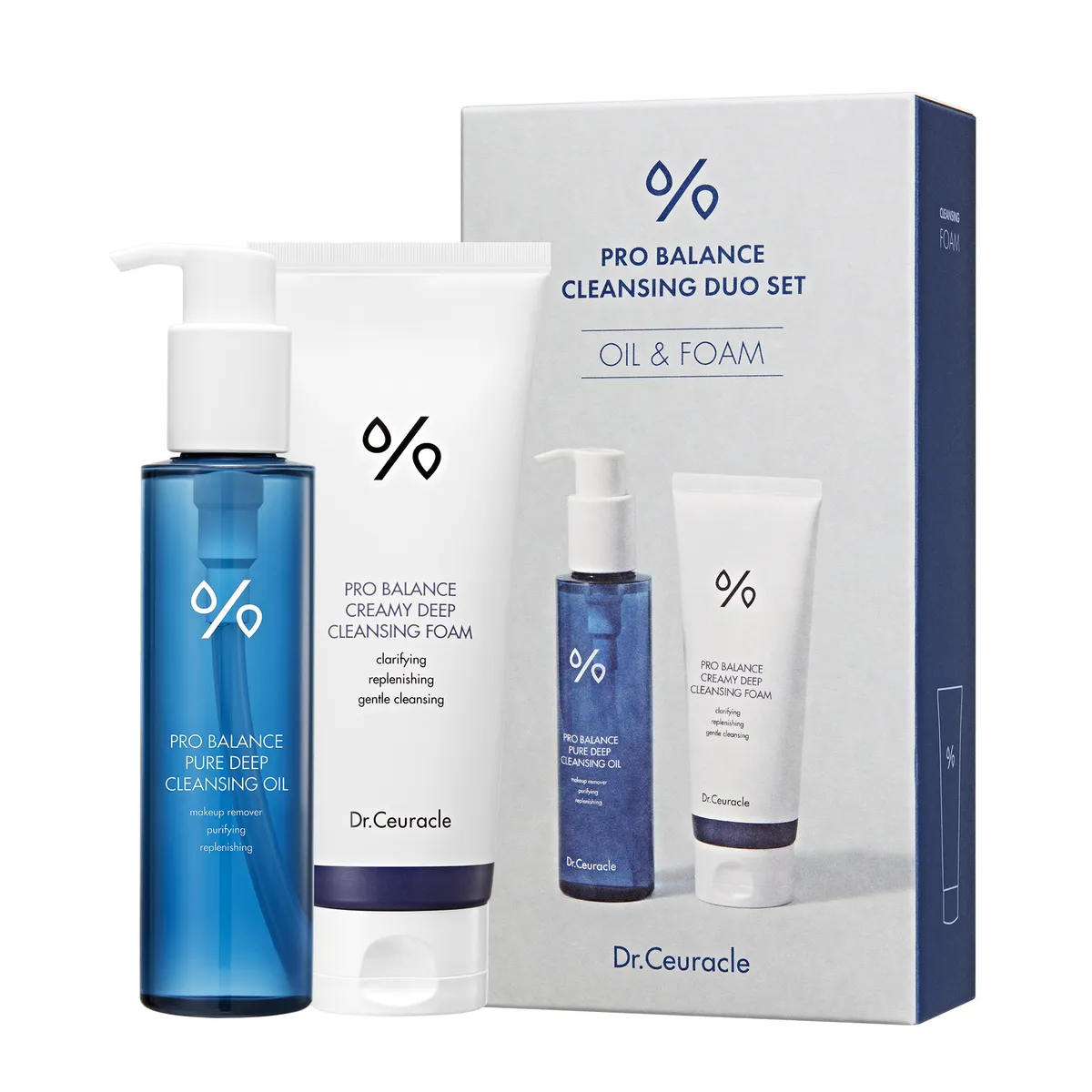 Набір для двоетапного очищення шкіри з пробіотиками Dr.Ceuracle Pro Balance Cleansing Duo Set 2 в 1