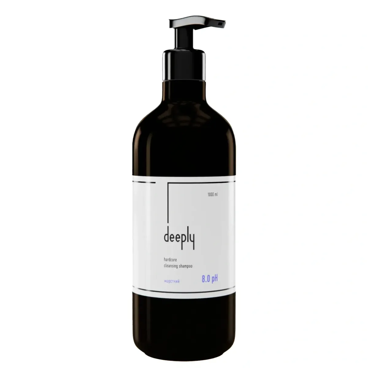 Жорсткий шампунь глибокого очищення 8.0 pH Deeply Hardcore Cleansing Shampoo 1000 мл