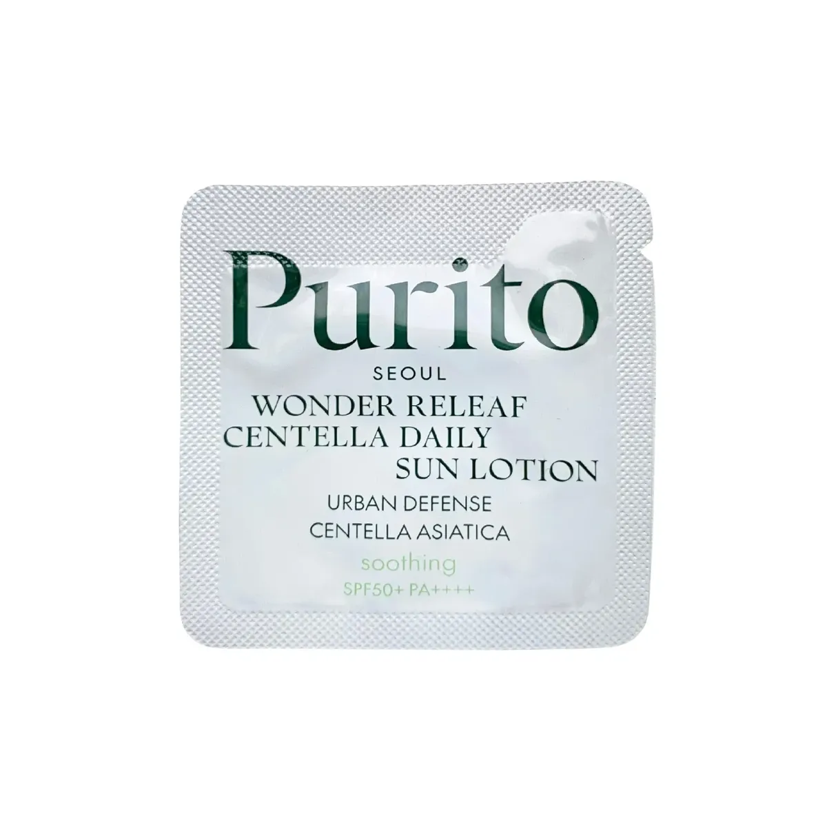 Сонцезахисний лосьйон з центелою Purito Seoul Wonder Releaf Centella Daily Sun Lotion 1 г, Саше (Тестер)