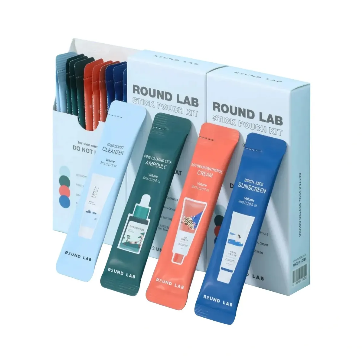 Набір мініатюр ROUND LAB Stick Pouch Kit 4 в 1