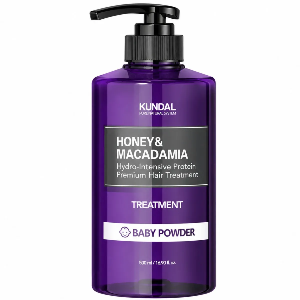 Інтенсивно відновлювальний кондиціонер-маска для волосся KUNDAL Honey & Macadamia Treatment Baby Powder 500 мл