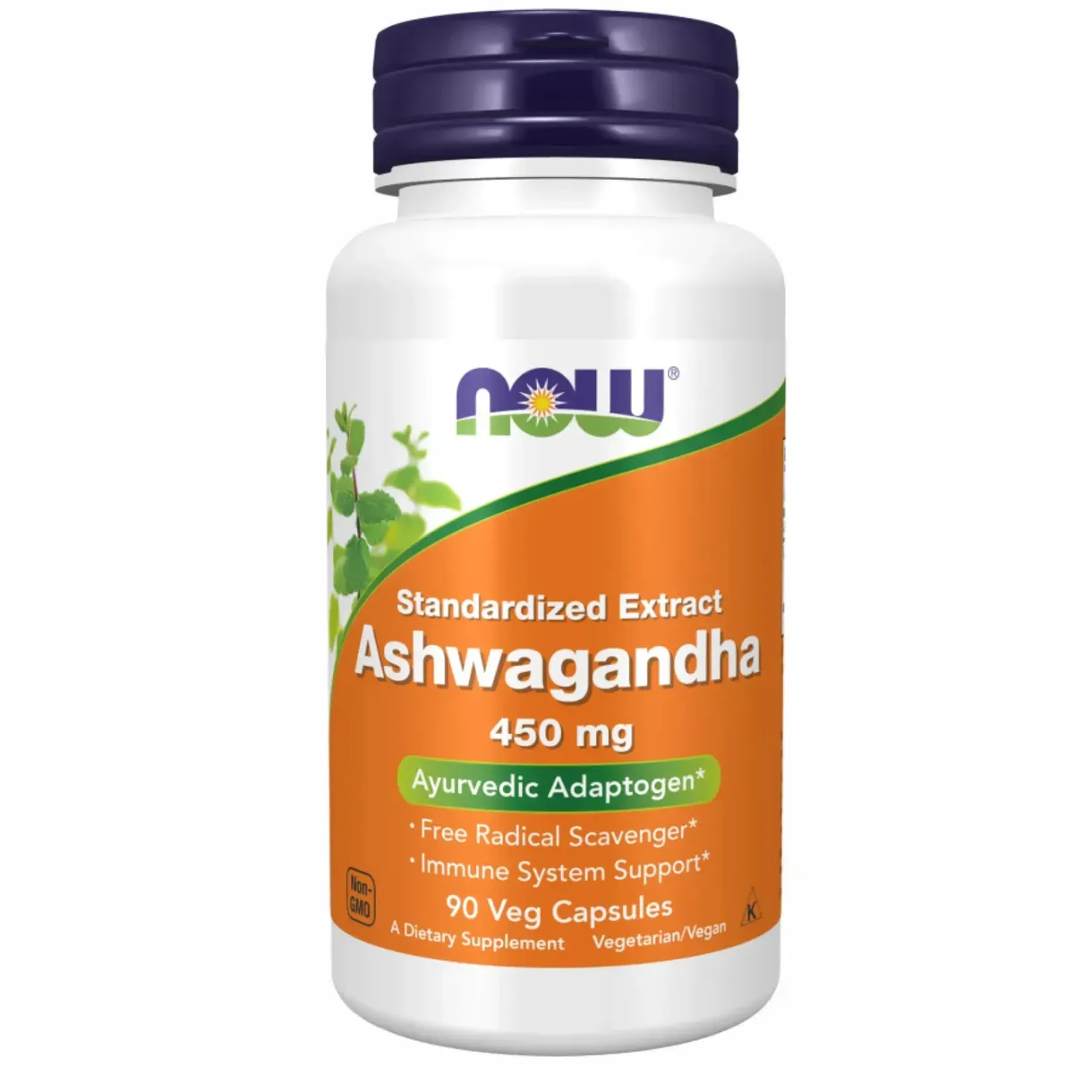 Ашваганда екстракт 450 мг NOW Foods Ashwagandha Ext 450mg 90 шт